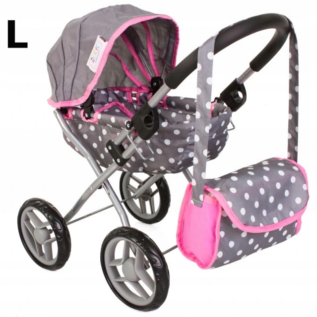 WÓZEK dla lalek głęboki gondola + TOREBKA TORBA do wózka dla lalki
