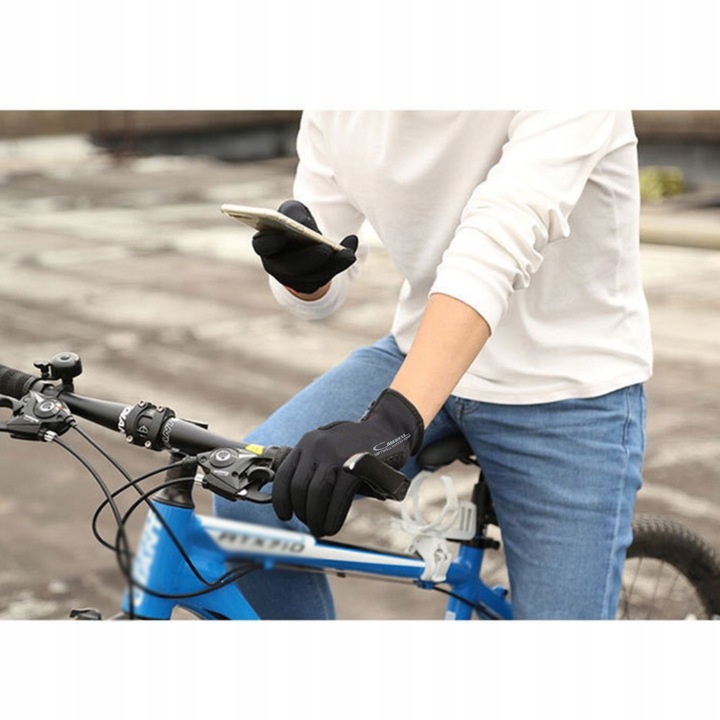 Rękawice Softshell Dotyk Narty Biegowe Rower XXL