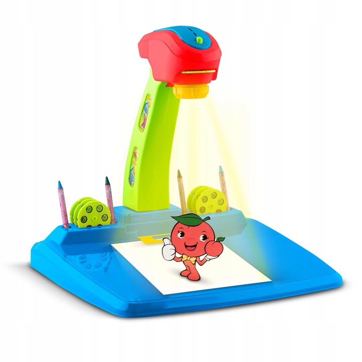 PROJEKTOR DO NAUKI RYSOWANIA RZUTNIK RICOKIDS + 36 SLAJDÓW i 12 KREDEK