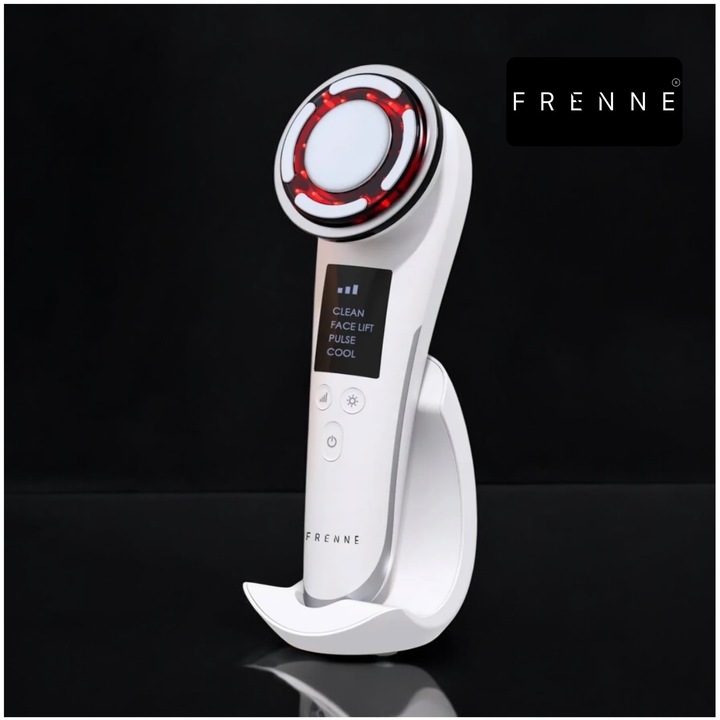 MEZOTERAPIA BEZIGŁOWA MASAŻER EMS TWARZY LIFTING 8W1 FRENNE ZESTAW + GRATIS