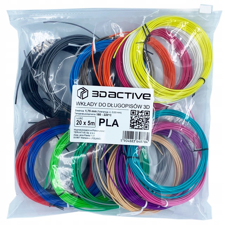 WKŁADY DO DŁUGOPISU DRUKARKA 3d DŁUGOPIS PEN DLA DZIECI 100 m 20x5m