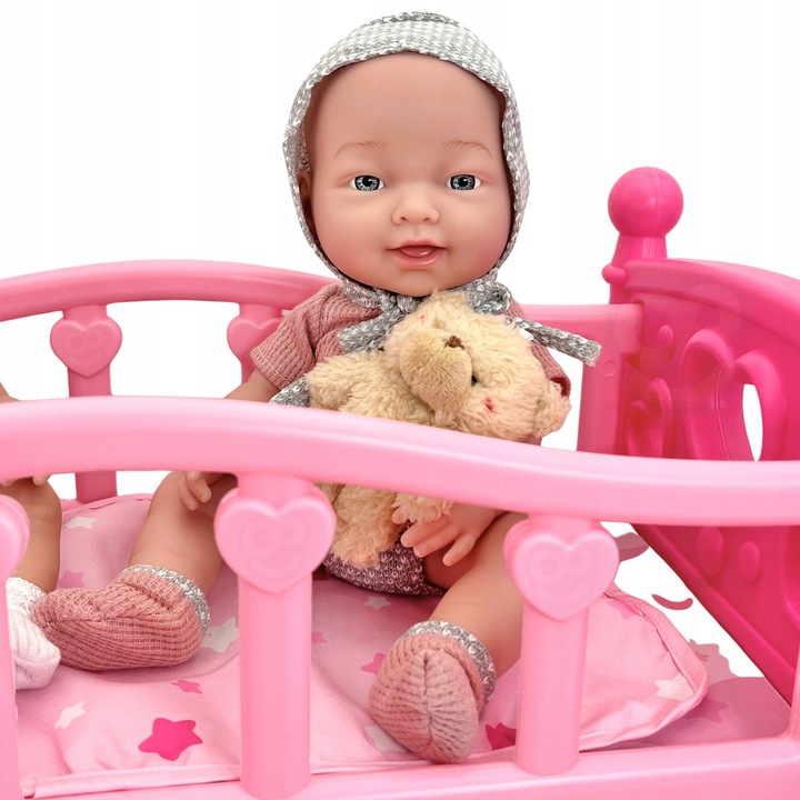 LALKA BOBAS MIŚ ZESTAW DO KARMIENIA PIELĘGNACJI OPIEKUNKA WOOPIE ROYAL