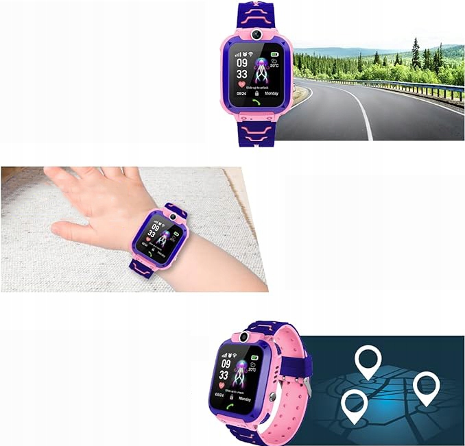 INTELIGENTNY ZEGAREK DLA DZIECI SMARTWATCH LBS TELEFON SOS IP67 DLA