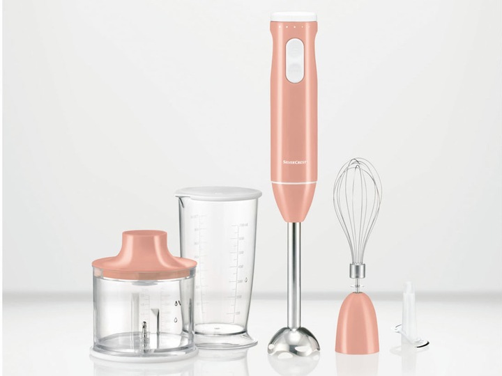 Blender ręczny SilverCrest SSMS 600 E3 RÓŻOWY