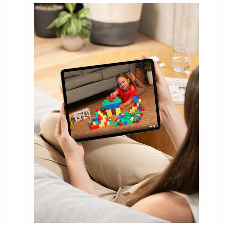 Kolorowe klocki magnetyczne kostki edukacyjne układanka 3d 69 elementów