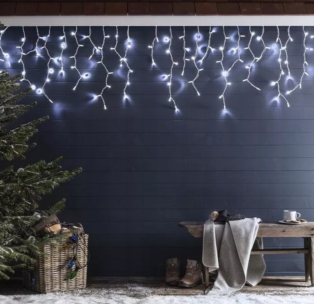 SOPLE LED KURTYNA flash BIAŁE ZIMNE 5M 100szt HURT Lampki MAD-102