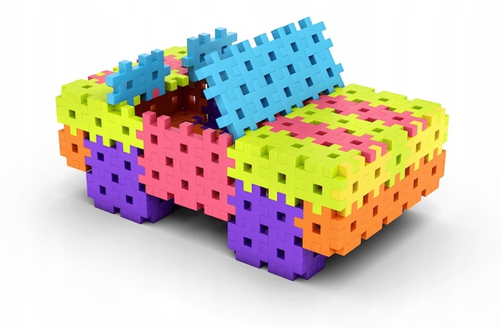 Klocki Konstrukcyjne Wafle Basic 600 El NA PREZENT dla chłopca 3+ Meli