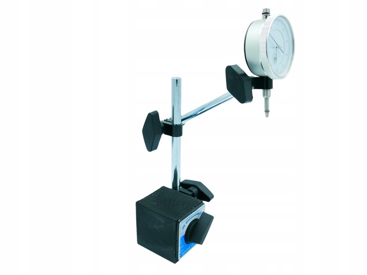 ZESTAW POMIAROWY: CZUJNIK ZEGAROWY NA STATYWIE DO SPRAWDZANIA BICIA TARCZ