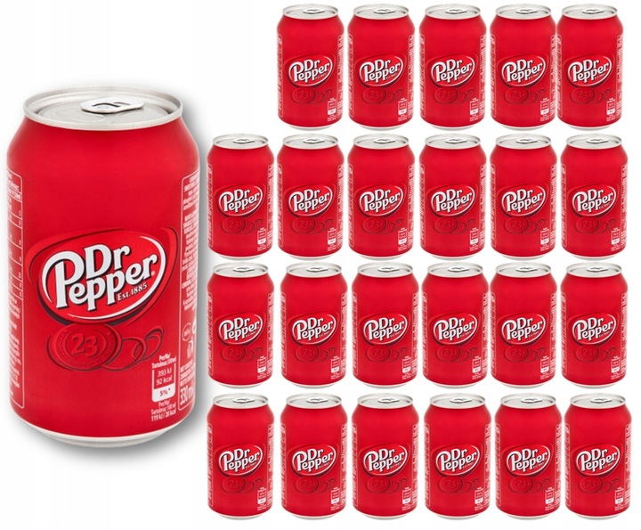 24 x Dr Pepper Napój gazowany 330 ml