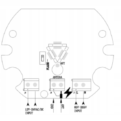 Kogut LAMPA LED Z ANTENĄ odpowiednik FAAC,NICE,CAME