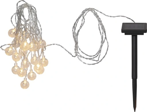 Girlanda świetlna solarna zewnętrzna IP44 LED 475 cm z czujnikiem zmierzchu