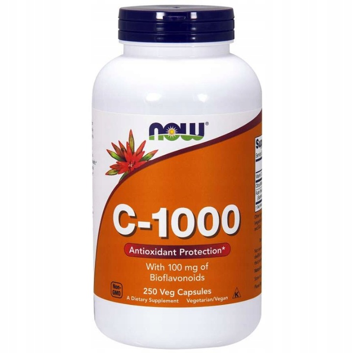 NOW Foods Vitamin C-1000 & Bioflavonoids 100mg WIT.C BIOFLAWONOIDY VEGE 250