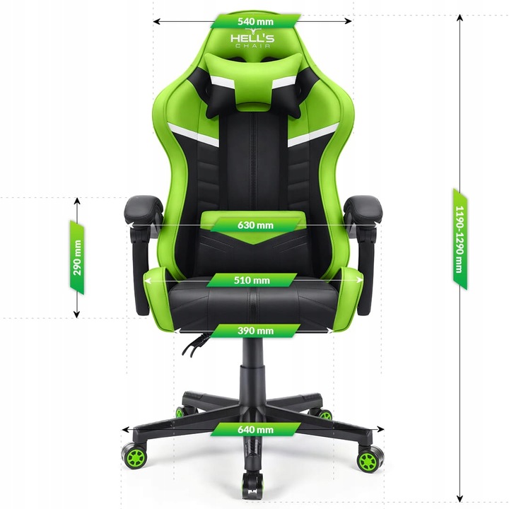 FOTEL GAMINGOWY DLA GRACZA BIUROWY HELL'S