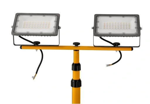 2x Halogen LED Naświetlacz Reflektor 50W IP65 PREMIUM + Statyw Budowlany