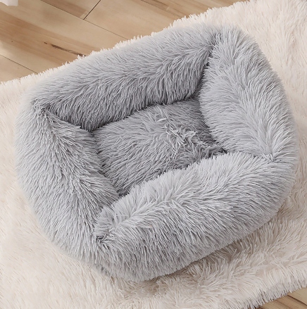 LEGOWISKO Dla Pla Kota Miękkie Puszyste Włochate Poduszka Posłanie 65x55cm