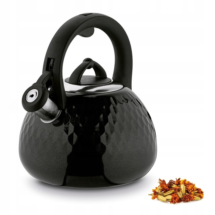 CZAJNIK na GAZ INDUKCJA Czarny z Gwizdkiem Konighoffer Malcolm 2,5 l