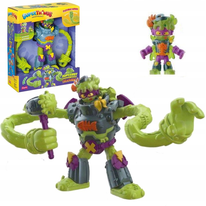 SUPER ZINGS THINGS SUPERTHINGS SUPERBOT TRASHER POWER ARMS TRASHER 25109