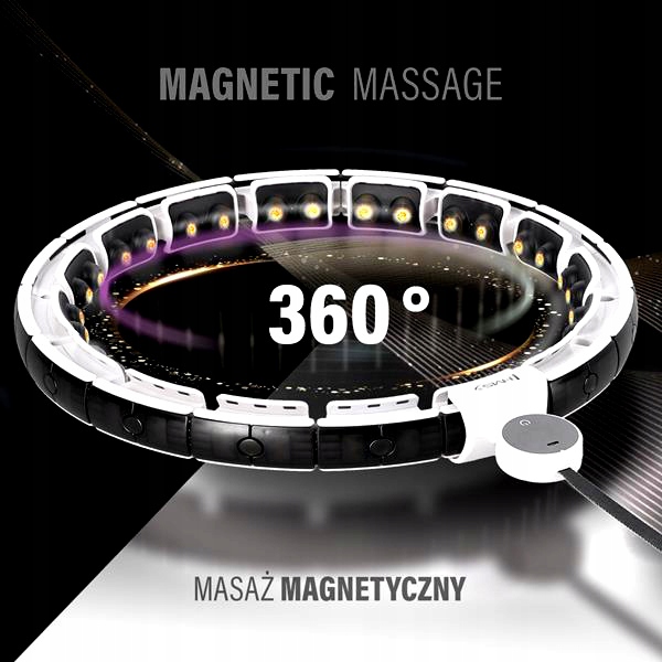 Hulahop Składane z Licznikiem LCD i Obciążeniem Biały Marki HMS