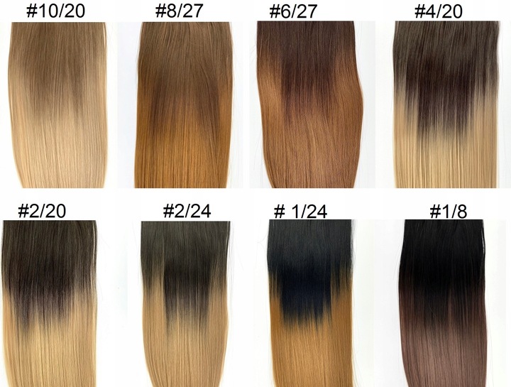 DOCZEPIANE WŁOSY ZESTAW Clip in Fale 7 PASM 160g