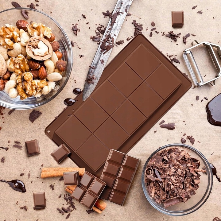 2 SZT FOREMKA SILIKONOWA DO CZEKOLADY FORMA DO PRALIN CZEKOLADY DUBAJSKIEJ