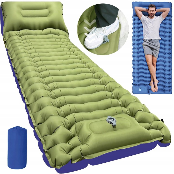 MATA KARIMATA MATERAC SAMOPOMPUJĄCY POMPKA PODUSZKA 195X68X10CM INFLACJA