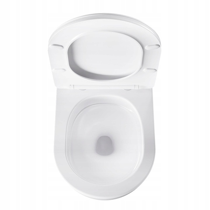 MISKA WC WISZĄCA TORNADO NERO-WH-03 BIAŁA DESKA WOLNOOPADAJĄCA DUROPLAST NE