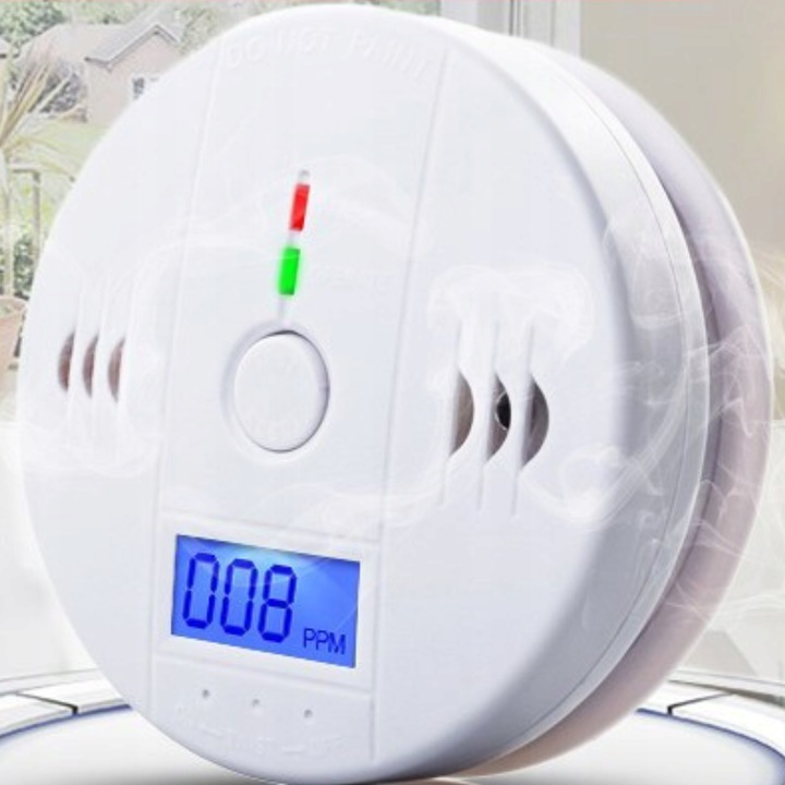 CZUJNIK CZADU TLENKU WĘGLA LCD DETEKTOR CO ALARM WYKRYWACZ BEZPRZEWODOWY