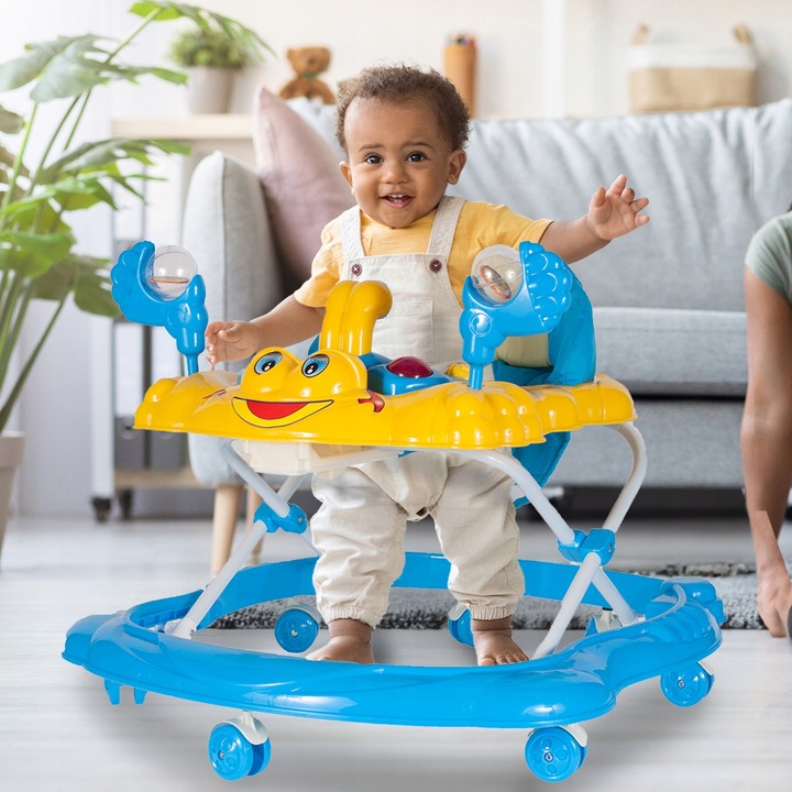 JEŹDZIK CHODZIK DLA DZIECI REGULACJA WYSOKOŚCI Z BLOKADĄ DO NAUKI CHODZENIA