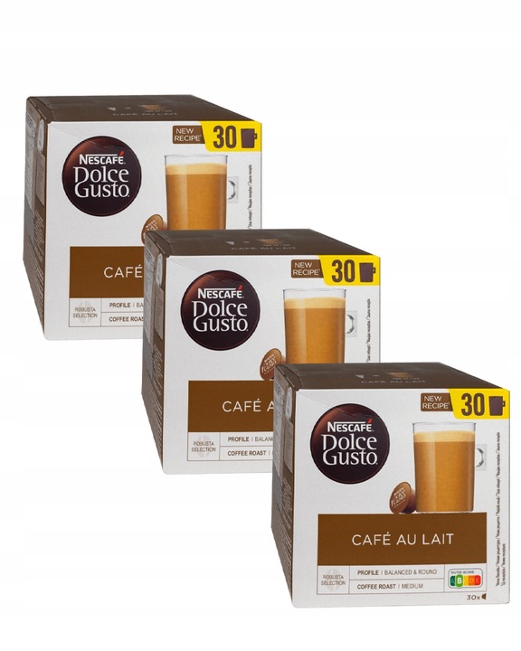 Nescafe Dolce Gusto Cafe au Lait 3 x 30 kapsułek
