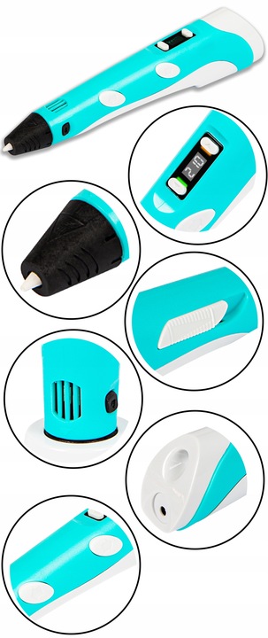 ZESTAW MAGICZNY DŁUGOPIS 3D PEN DRUKARKA STOJAK + WKŁADY DLA DZIECI 65M