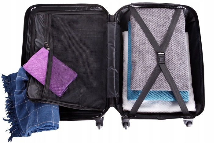 KOMPLET ZESTAW WALIZEK PODRÓŻNYCH BAGIA 3szt. AMSTERDAM