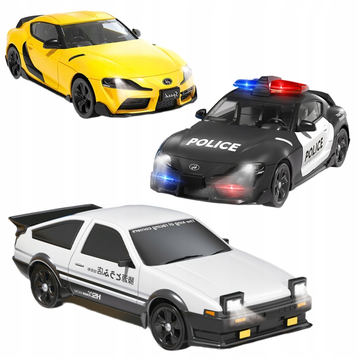 Samochód Zdalnie Sterowany RC Do Driftu Auto na pilot 4x4 LED akumulator