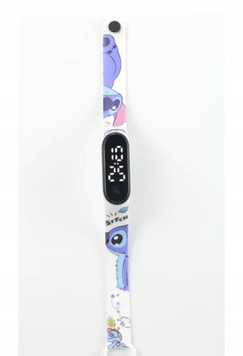 Zegarek cyfrowy LED Stich Biały