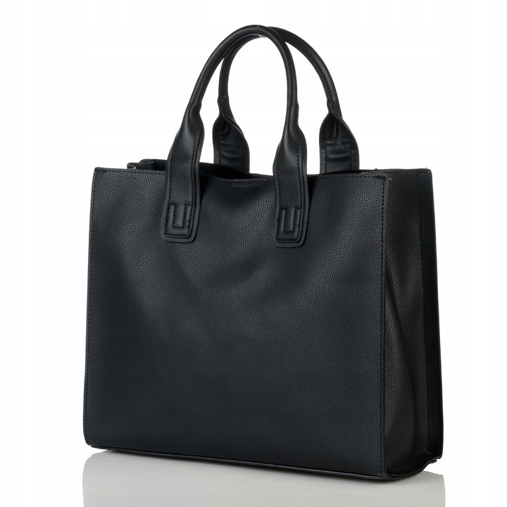 KLASYCZNA TORBA Z POMPONEM MONNARI MIEJSKA SHOPPER POJEMNA PREMIUM