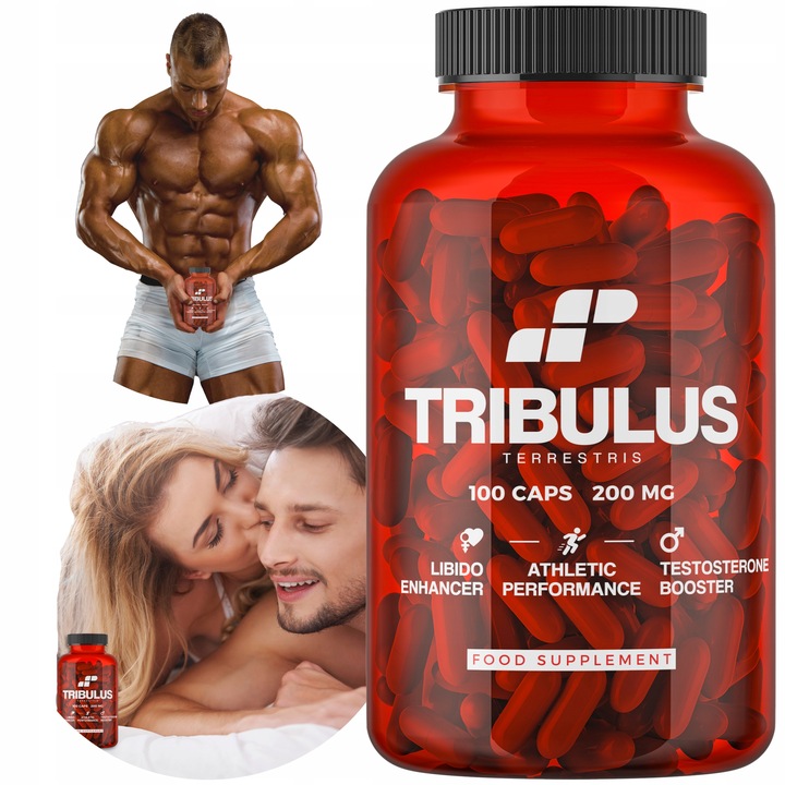 TRIBULUS TESTOSTERON TERRESTRIS BUZDYGANEK TESTO LIBIDO 100 MUSCLE POWER