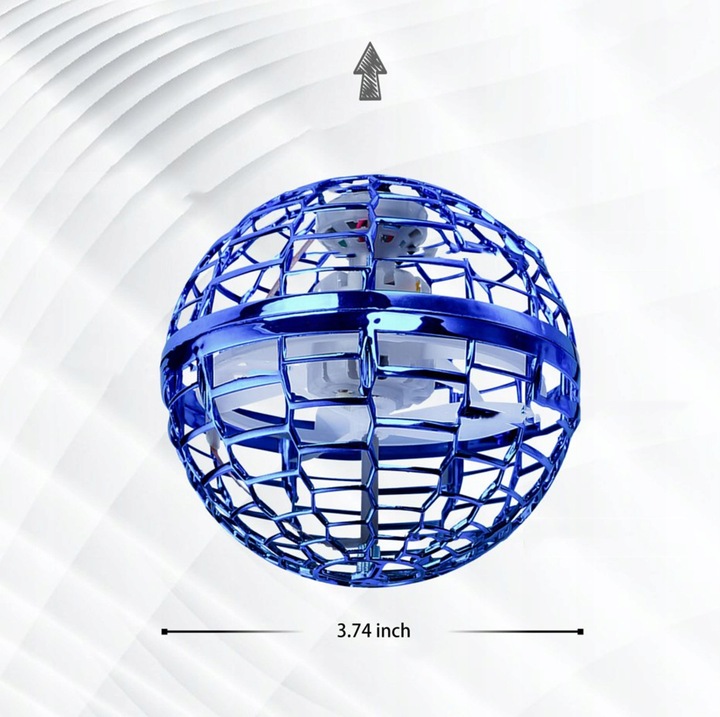 LATAJĄCA PIŁKA LATAJĄCA BOOMERANG SPINNER KULA STEROWANY RĘKĄ LED