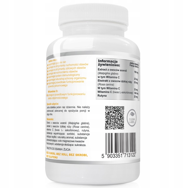 NATURALNA WITAMINA C RUTYNA JUNIOR DO SSANIA 3x120