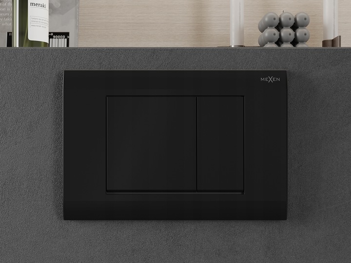 PRZYCISK WC NAPO 01 do GEBERIT UP100 CZARNY