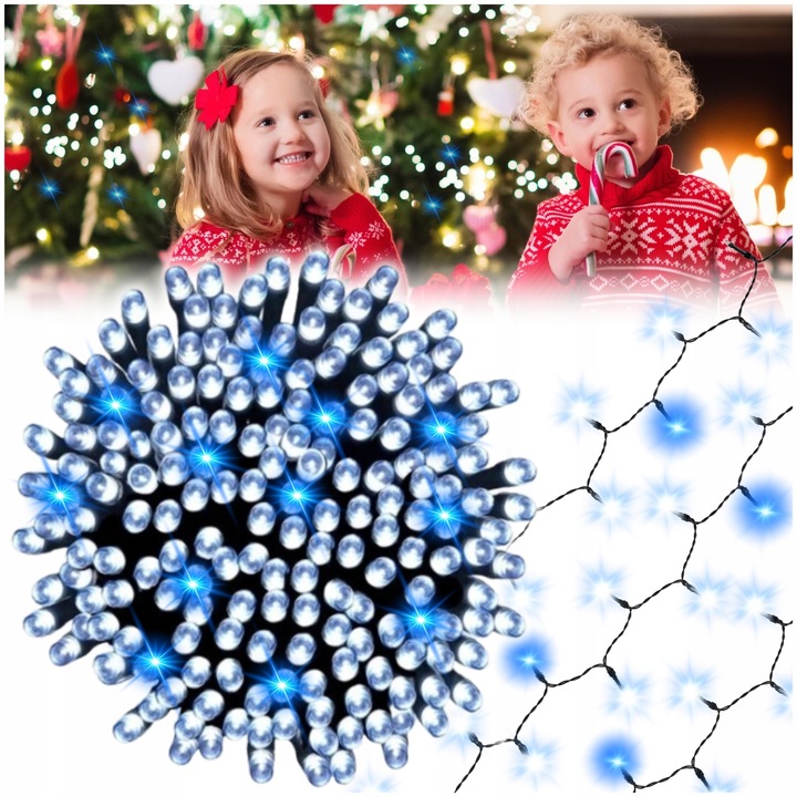 LAMPKI CHOINKOWE ZIMNE EFEKTEM FLASH ŚWIATEŁKA CHOINKĘ ŚWIĄTECZNE 1000 LED