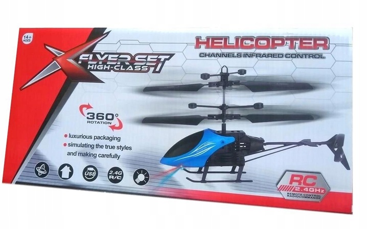 HELIKOPTER ZDALNIE STEROWANY RC SAMOLOT + PILOT