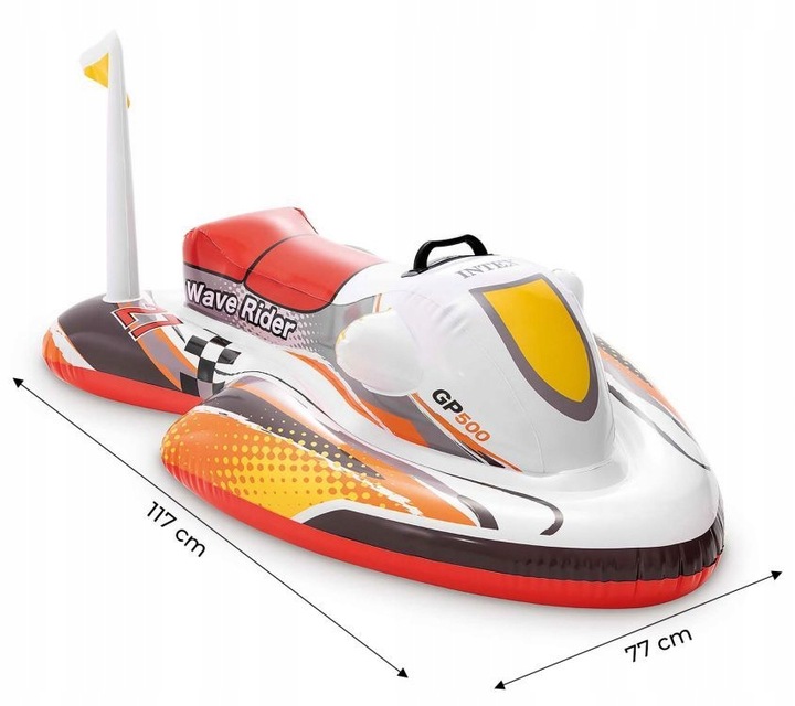 DMUCHANY SKUTER WODNY PONTON MATERAC INTEX 57520 DLA DZIECI DO PŁYWANIA