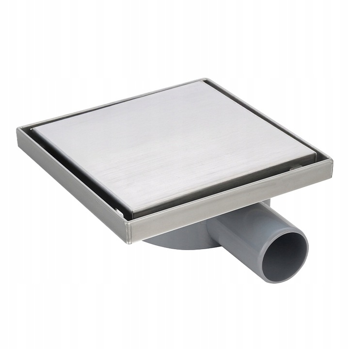 ODPŁYW LINIOWY KWADRATOWY 15x15 CM INOX OBROTOWY NISKI SYFON 360 DL07 FIX