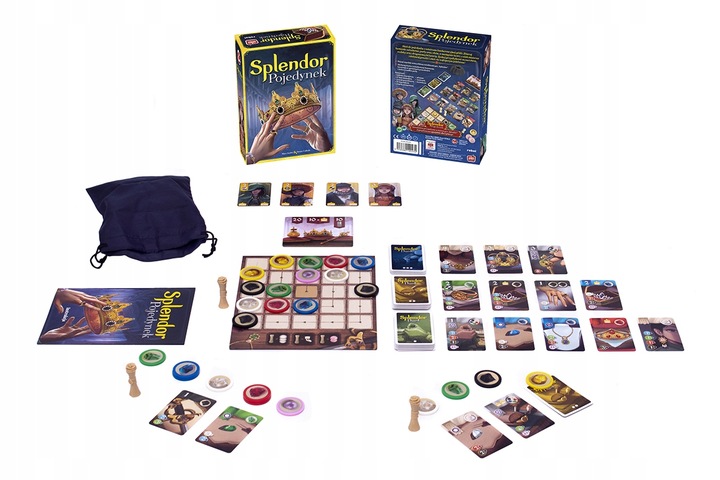 Splendor: Pojedynek, taktyczna gra dla dwóch mistrzów jubilerskich! 2 osob