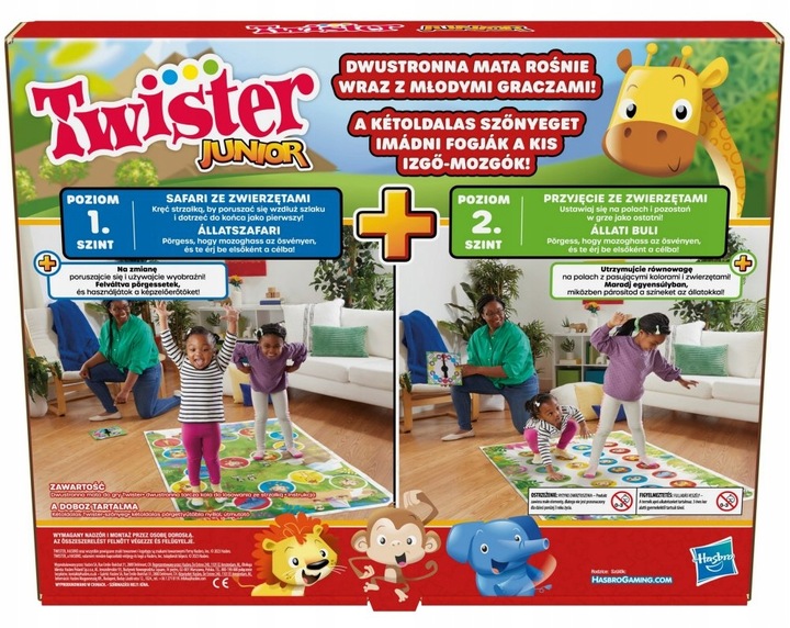 HASBRO Gra zręcznościowa Twister Junior 2W1 F7478