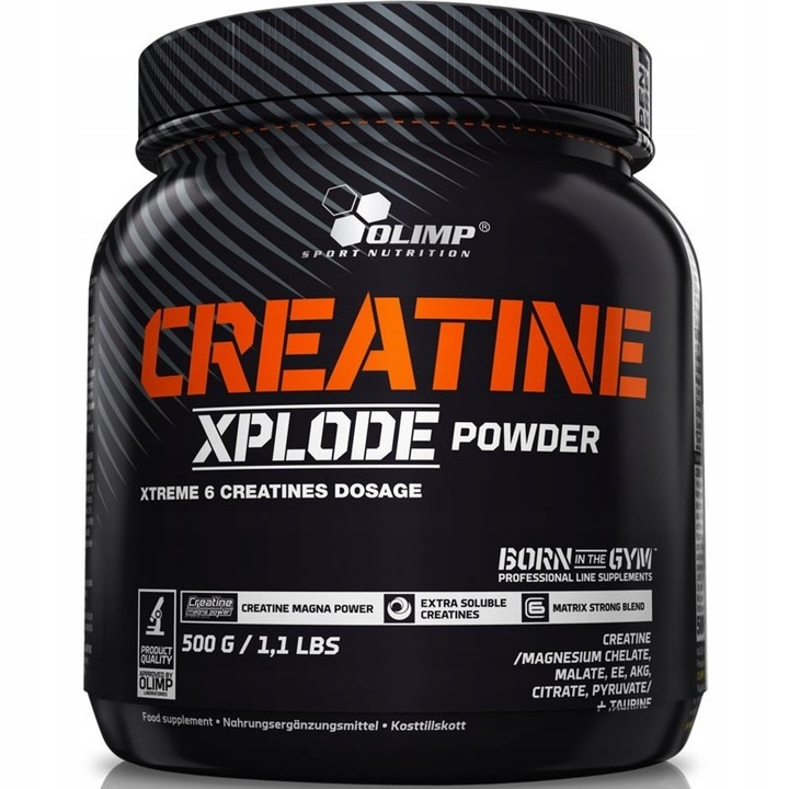 OLIMP CREATINE XPLODE 500g STACK MONOHYDRAT MIX 6 KREATYNA SMAK GREJPFRUT