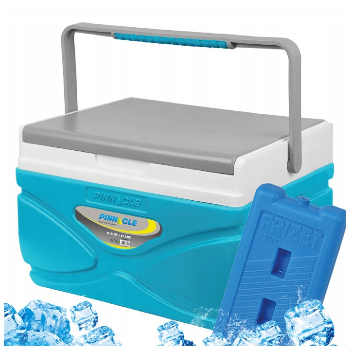Lodówka turystyczna Pinnacle TPX 8001 11L turkusowa + 1 duży wkład mrożący