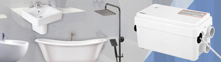 POMPA ŁAZIENKOWA PRZEPOMPOWNIA ŚCIEKÓW DO PRYSZNICA UMYWALKI 250W 80L/MIN