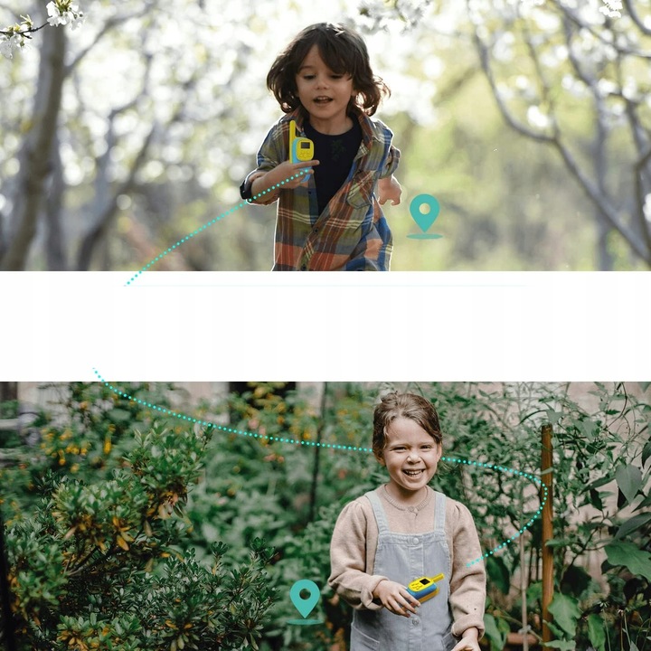 WALKIE TALKIE DLA DZIECI KRÓTKOFALÓWKA ZESTAW 2SZT ŁOKIEĆ DUŻY WYSIĘG 2025