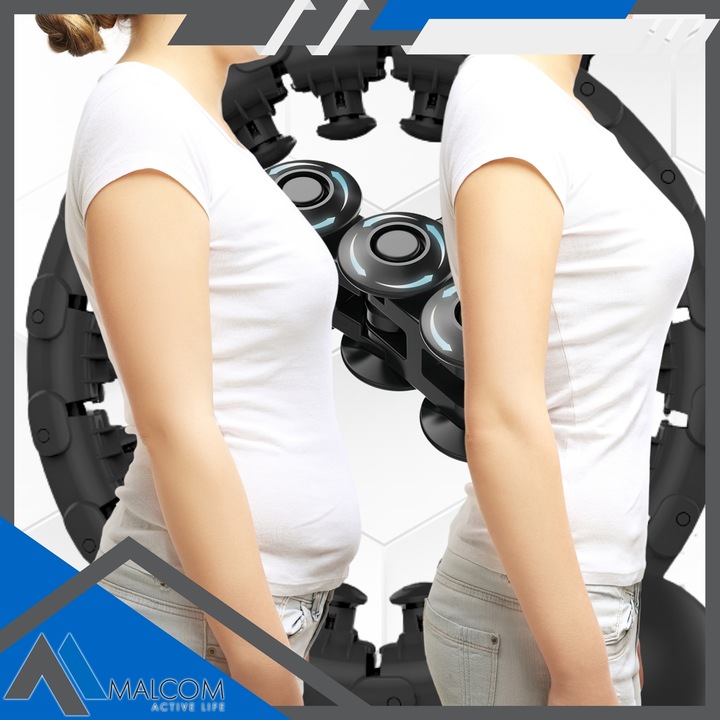 HULA HOP ODCHUDZAJĄCE Z OBCIĄZENIEM WYPUSTKI MASAŻER METALOWE ŁOŻYSKA SMART