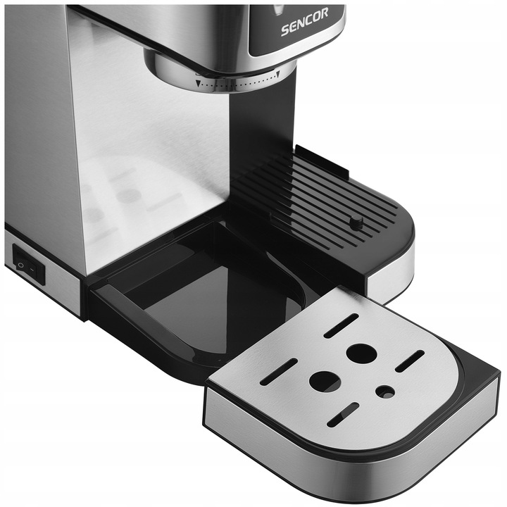Automatyczny Kolbowy ekspres ciśnieniowy Sencor SES4910SS 1350W 20bar stal